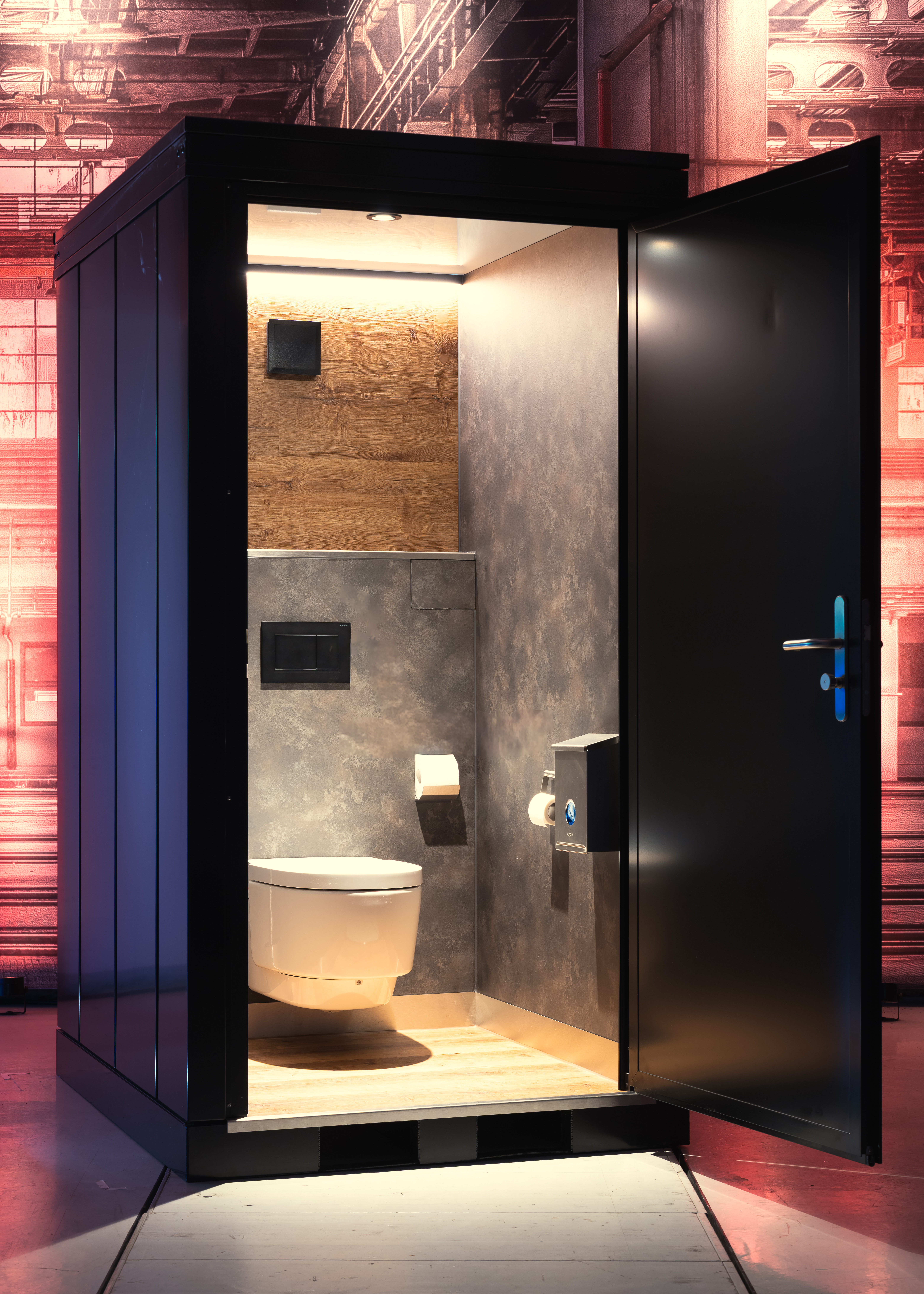 Das Waschtisch-, Toiletten- und Urinal-Modul